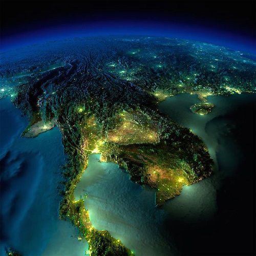Cùng ngắm những hình ảnh vòng quanh trái Trái Đất về đêm,vệ tinh của NASA ghi lại,vẻ lung linh khắp hành tinh chân thật nhất,Những ánh sáng lấp lánh từ khu vực Vịnh Ba Tư,Khu vực Bắc Mỹ - Mexico