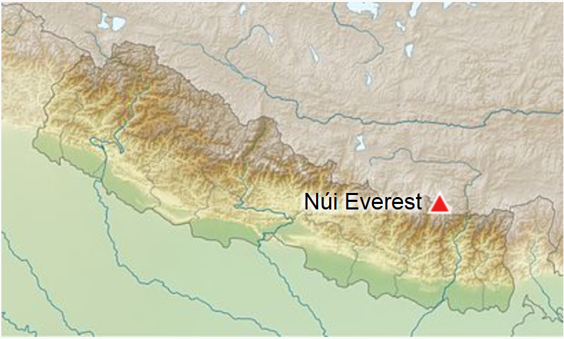 Vị trí đỉnh Everest