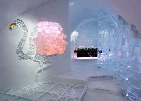 Khách sạn băng ở Thuy Điển,khách sạn băng,Khách sạn băng Jukkasjärvi,Jukkasjärvi,ice hotel,khách sạn băng lớn nhất thế giới