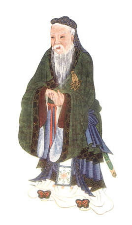 Khổng Phu Tử, minh hoạ trong cuốn Thần thoại và Truyền thuyết Trung Hoa, 1922, của E.T.C. Werner