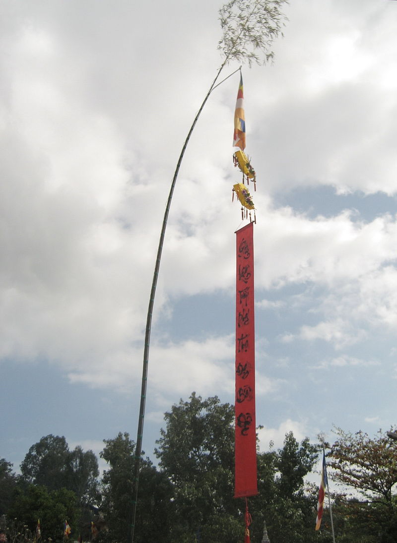 cây nêu là gì,cây nêu,cây nêu ngày Tết,sự tích cây nêu,sự tích cây nêu ngày Tết,ý nghĩa cây nêu,ý nghĩa cây nêu ngày Tết,Tết nguyên đán