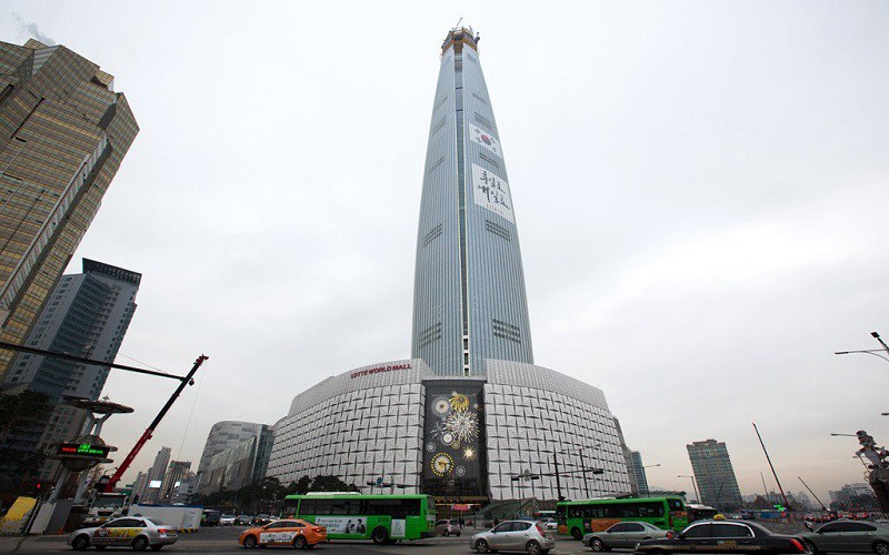 Những công trình vĩ đại cao nhất thế giới,những tòa nhà cao nhất thế giới,Tháp Lotte World,Seoul