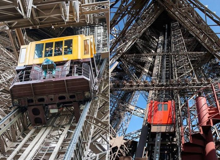Những công trình thang máy ngoạn mục nhất thế giới,Thang máy tháp Eiffel