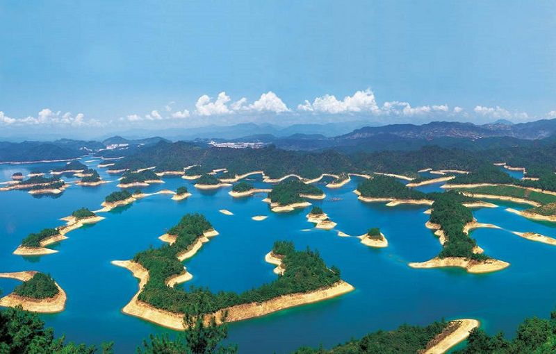Những cảnh đẹp đến ngỡ ngàng ở Trung Quốc,Phong cảnh Trung Quốc,Cảnh đẹp Trung Quốc,Hồ Vạn Đảo - Chiết Giang