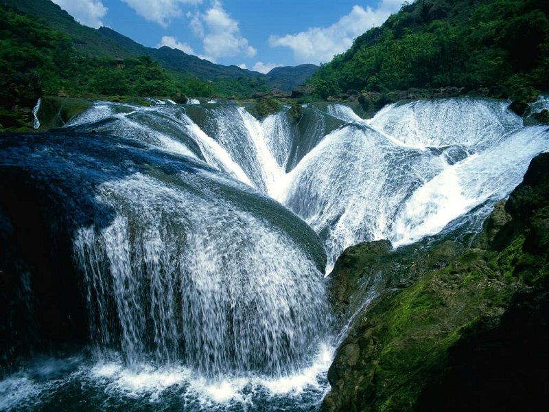 Những cảnh đẹp đến ngỡ ngàng ở Trung Quốc,Phong cảnh Trung Quốc,Cảnh đẹp Trung Quốc,Thác Pearl Shoal - Tứ Xuyên