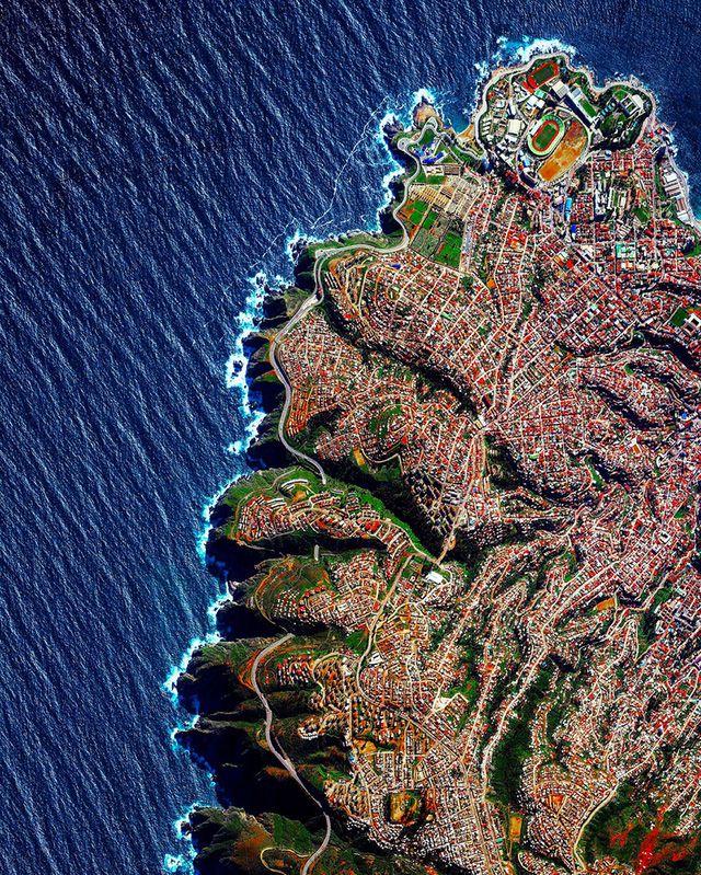 Ảnh chụp từ vệ tinh,Ảnh đẹp thế giới,Ảnh chụp từ trên cao,Ảnh đẹp,Valparaiso Chile