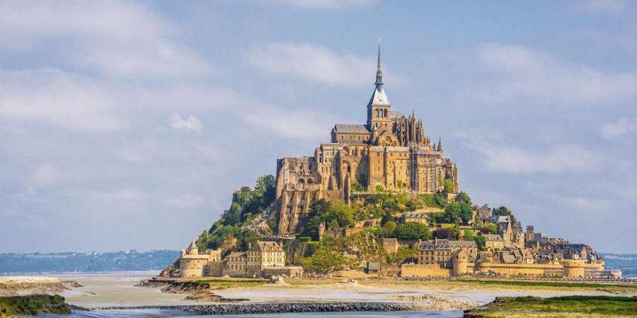 Những tòa lâu đài đẹp nhất thế giới,Tòa lâu đài đẹp,Lâu đài,Lâu đài Mont Saint Michel