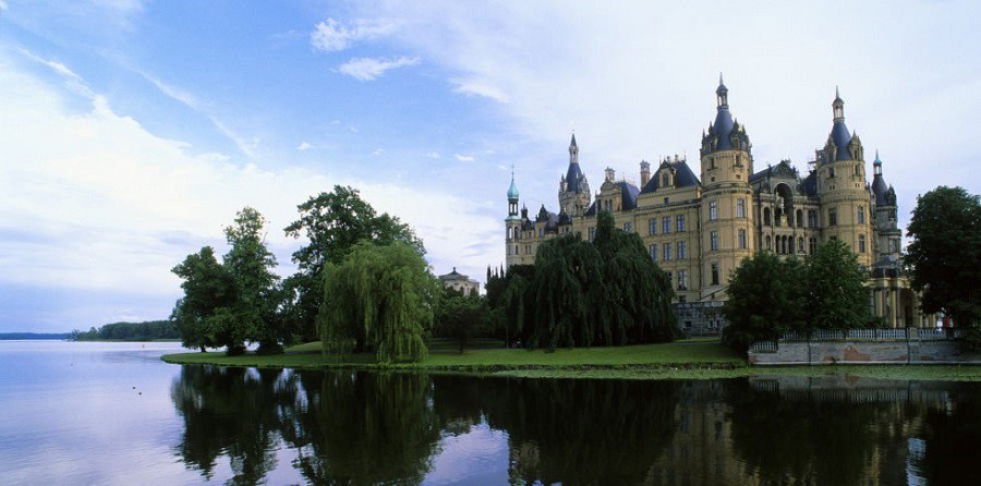 Những tòa lâu đài đẹp nhất thế giới,Tòa lâu đài đẹp,Lâu đài,Lâu đài Schloss Schwerin