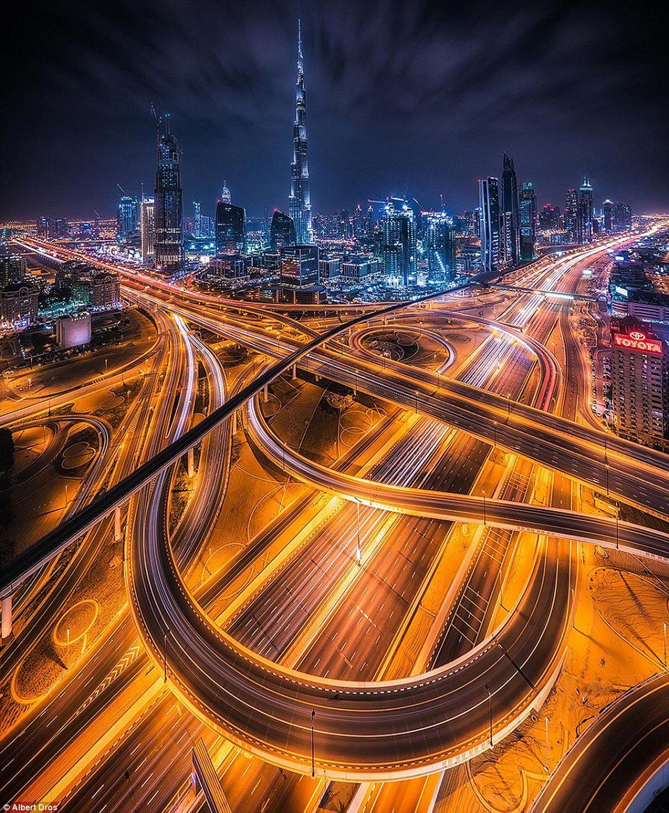 Chùm ảnh Dubai về đêm,Ảnh đẹp Dubai,Dubai,Ảnh đẹp,Thành phố,Tháp Burj Khalifa