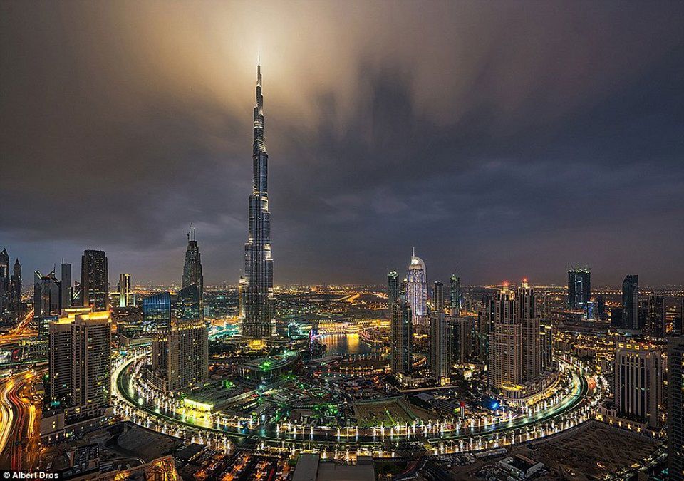 Chùm ảnh Dubai về đêm,Ảnh đẹp Dubai,Dubai,Ảnh đẹp,Thành phố,Tháp Burj Khalifa