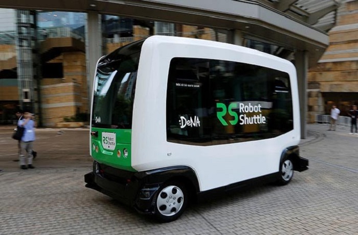 Xe bus không người lái,Xe tự lái,Xe bus tự lái,Xe bus chạy điện,Robot Shuttle