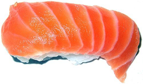 Nigirizushi với cá hồi,Cách làm Sushi,làm suchi như thế nào,sushi là gì,Sushi,câu hỏi ẩm thực,sashimi,nguồn gốc sushi