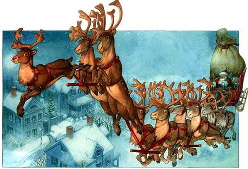 Ông già Noel và xe tuần lộc