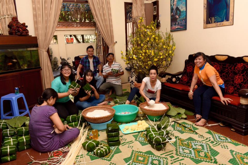 Gói bánh chưng,Phong tục ngày Tết