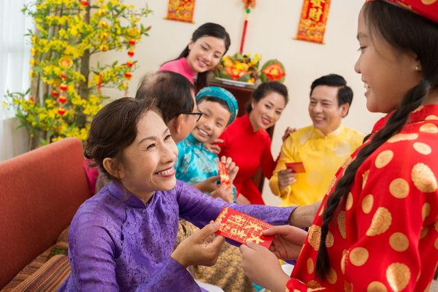 Lì xì mừng tuổi,Phong tục ngày Tết