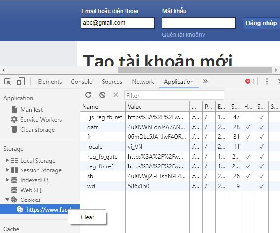 Làm sao để không hiện email hoặc điện thoại ở màn hình đăng nhập Facebook khi đã đăng xuất,đăng xuất Facebook và xóa thông tin đăng nhập