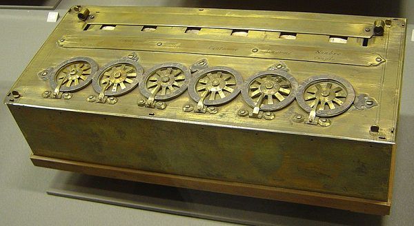 Máy đếm của Pascal có kèm theo chữ ký của ông vào năm 1652​
