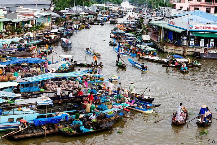 Chợ nổi trên sông Gành Hào - Cà Mau,Chợ nổi Cà Mau,chợ Cà Mau,chợ sông Gành Hào