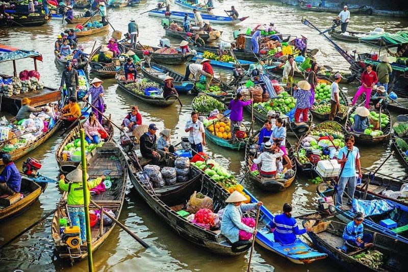 Chợ nổi Cái Răng (Cần Thơ),chợ nổi Cái Răng,Cần Thơ,Du lịch chợ nổi Cái Răng