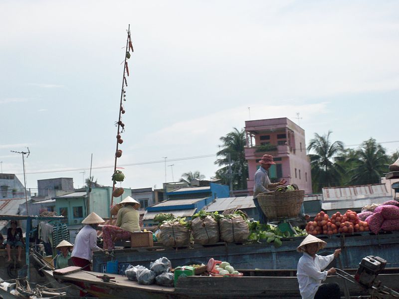 Chợ nổi Cái Răng (Cần Thơ),chợ nổi Cái Răng,Cần Thơ,Du lịch chợ nổi Cái Răng