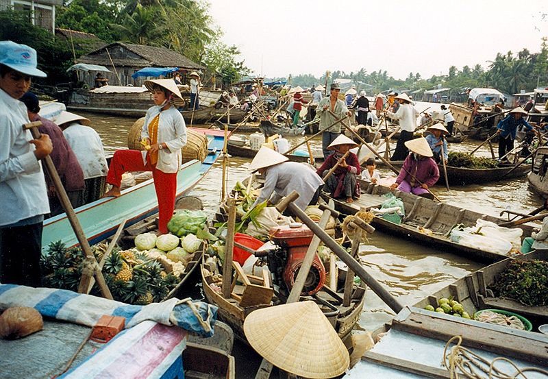 Chợ nổi Cái Răng (Cần Thơ),chợ nổi Cái Răng,Cần Thơ,Du lịch chợ nổi Cái Răng