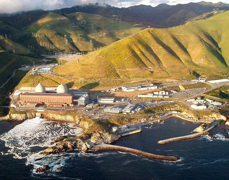 Nhà máy điện hạt nhân Diablo Canyon ở San Luis Obispo County, California, Hoa Kỳ