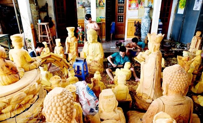 Làng nghề tạc tượng Vũ Lăng (Dân Hòa - Thanh Oai - Hà Nội),Làng nghề tạc tượng Vũ Lăng,Làng nghề tạc tượng