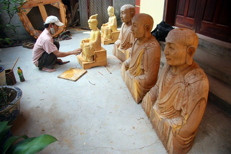 Làng nghề tạc tượng Vũ Lăng (Dân Hòa - Thanh Oai - Hà Nội),Làng nghề tạc tượng Vũ Lăng,Làng nghề tạc tượng