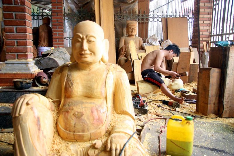Làng nghề tạc tượng Vũ Lăng (Dân Hòa - Thanh Oai - Hà Nội),Làng nghề tạc tượng Vũ Lăng,Làng nghề tạc tượng