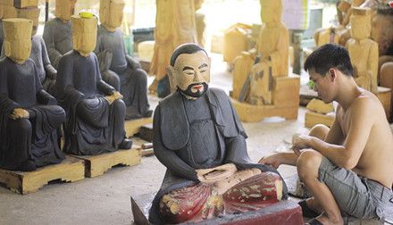 Làng nghề tạc tượng Vũ Lăng (Dân Hòa - Thanh Oai - Hà Nội),Làng nghề tạc tượng Vũ Lăng,Làng nghề tạc tượng