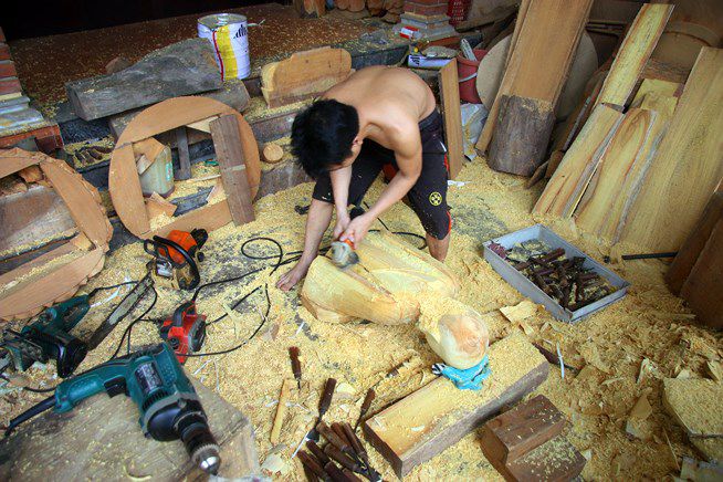 Làng nghề tạc tượng Vũ Lăng (Dân Hòa - Thanh Oai - Hà Nội),Làng nghề tạc tượng Vũ Lăng,Làng nghề tạc tượng