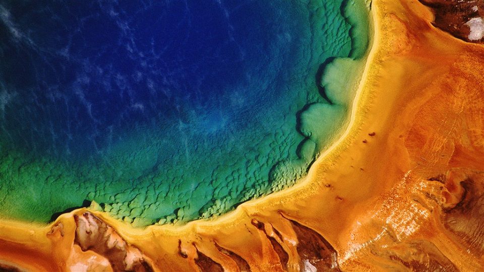 Hồ nước Bảy sắc cầu vồng Grand Prismatic Spring (Nước Mỹ),Hồ nước Bảy sắc cầu vồng,Hồ nước bảy màu,Grand Prismatic Spring