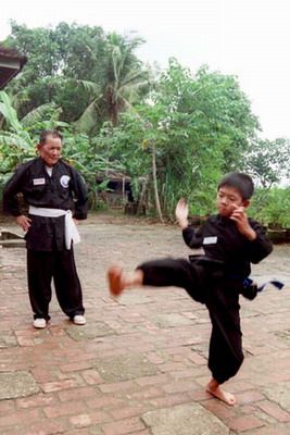 Luyện tập võ ở Bình Định