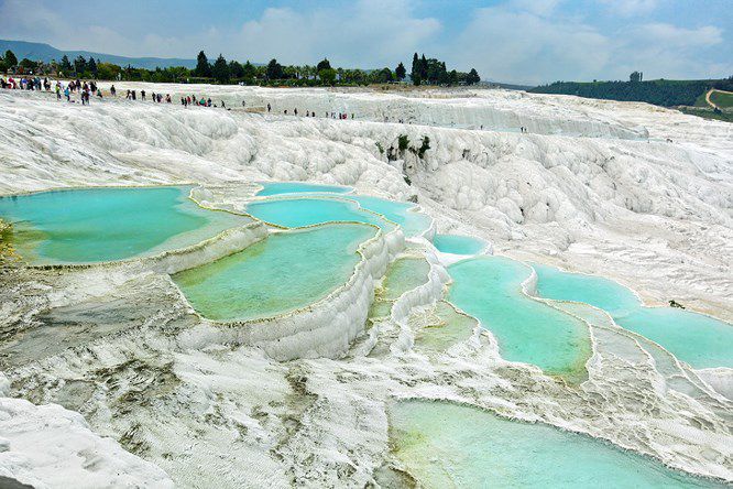 Hồ bơi nhiệt Pamukkale, Tỉnh Denizli, Tây Nam Thổ Nhĩ Kỳ