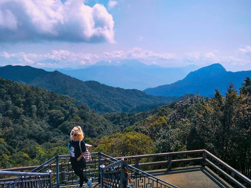 Khung cảnh hùng vĩ của thiên nhiên khi bạn trekking khám phá dãy Bạch Mã