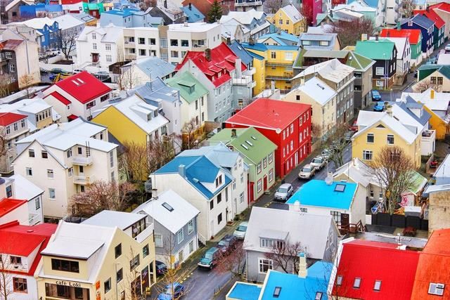 Những ngôi nhà rực rỡ,Những điều thú vị và tuyệt vời ở Băng Đảo Iceland,Du lịch Iceland,Băng đảo Iceland
