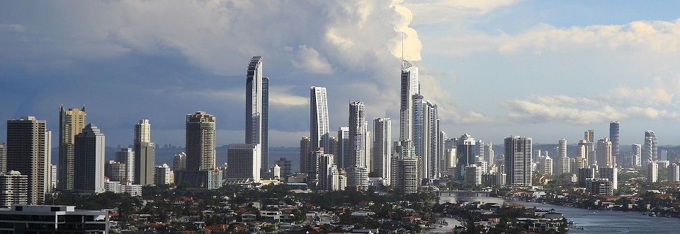 Đường chân trời Gold Coast,Gold Coast - Thành phố Bờ Biển Vàng của Úc (Australia),Thành phố Gold Coast,Gold Coast - Australia,Thành phố Bờ Biển Vàng,Du lịch Gold Coast