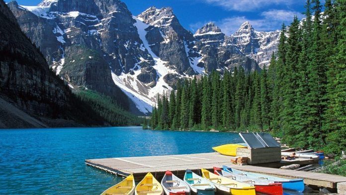 Hồ Moraine (Canada),Hồ Moraine