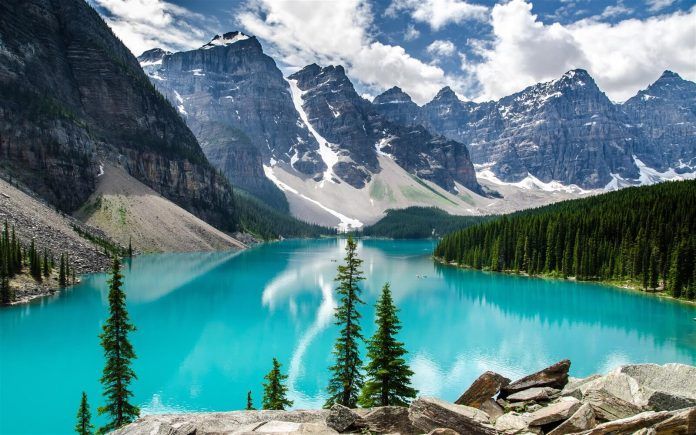 Hồ Moraine (Canada),Hồ Moraine