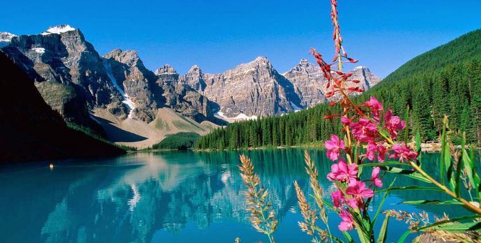 Hồ Moraine (Canada),Hồ Moraine