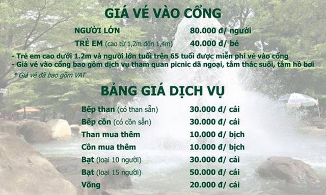 Giá vé khu du lịch Thủy Châu,Khu du lịch Thủy Châu (Dĩ An - Bình Dương),Khu du lịch Thủy Châu