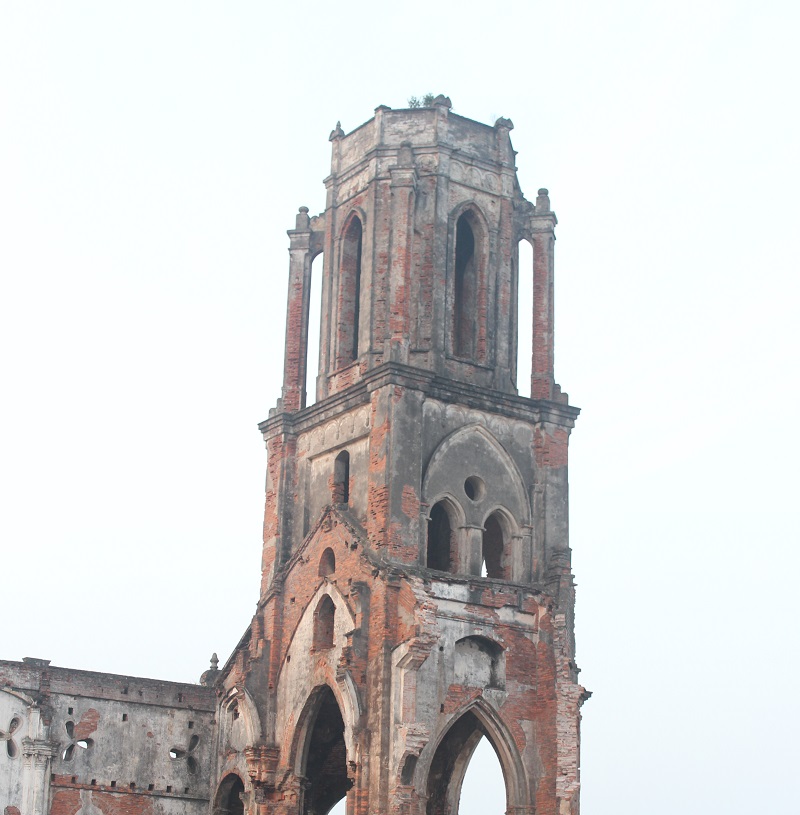 Nhà thờ đổ Nam Định,nhà thờ đổ,hình ảnh nhà thờ đổ,hình ảnh nhà thờ đổ Nam Định,nhà thờ đổ Xương Điền Văn Lý Hải Hậu Nam Định,nhà thờ Trái tim