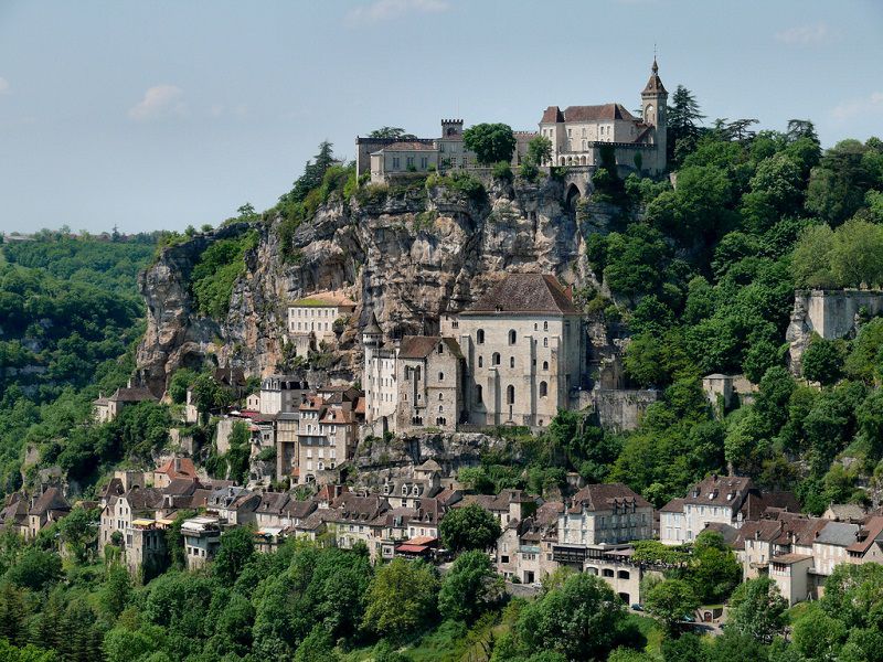 Những ngôi làng trên vách núi,công trình trên vách núi,Rocamadour,Pháp