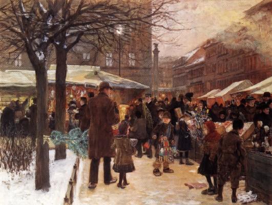 Chợ Giáng sinh Berlin, tranh vẽ năm 1892