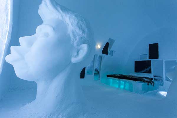 Khách sạn băng ở Thuy Điển,khách sạn băng,Khách sạn băng Jukkasjärvi,Jukkasjärvi,ice hotel,khách sạn băng lớn nhất thế giới