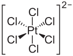 Ion hexachloroplatinate