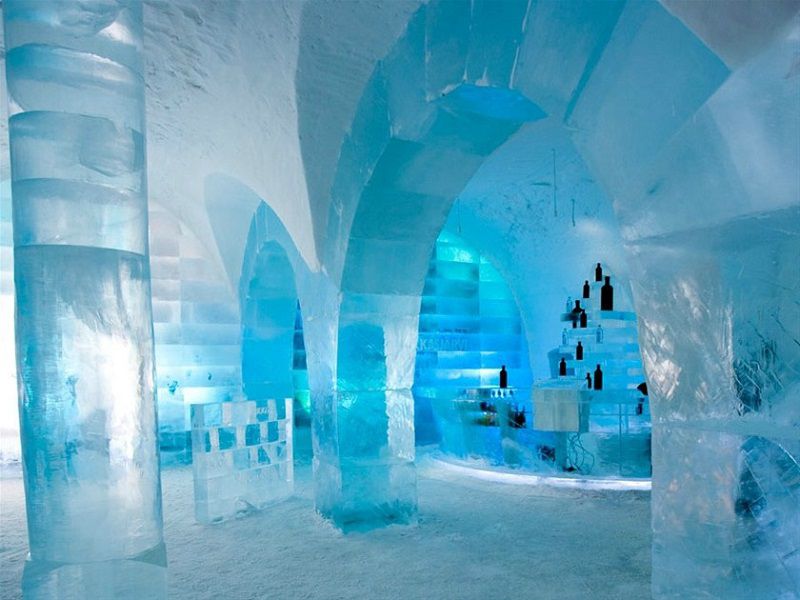 Khách sạn băng ở Thuy Điển,khách sạn băng,Khách sạn băng Jukkasjärvi,Jukkasjärvi,ice hotel,khách sạn băng lớn nhất thế giới