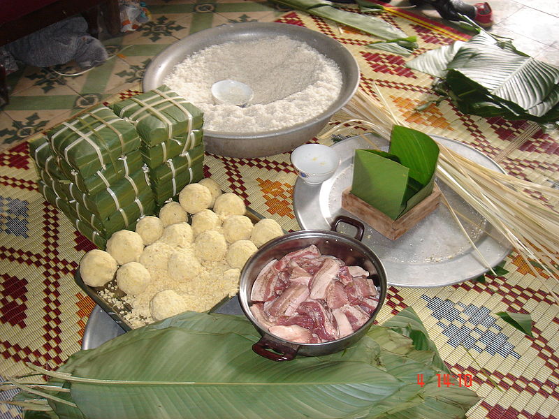Bánh Chưng,Các thành phần cơ bản và nguyên liệu làm bánh chưng