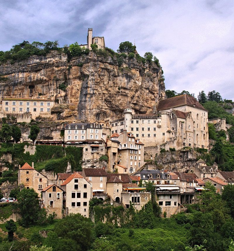 Những ngôi làng trên vách núi,công trình trên vách núi,Rocamadour,Pháp