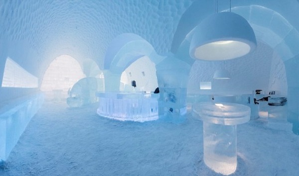 Khách sạn băng ở Thuy Điển,khách sạn băng,Khách sạn băng Jukkasjärvi,Jukkasjärvi,ice hotel,khách sạn băng lớn nhất thế giới